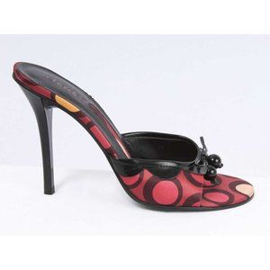 Charles David 7M Retro Geometric Slide Mules